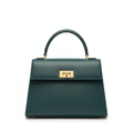 Maple Dark Teal Top Handle Bag
