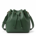 Maple Forest Green Bucket Bag
