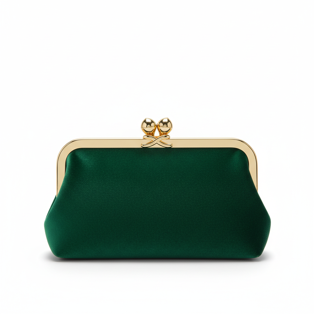 Maple Emerald Velvet Evening Clutch
